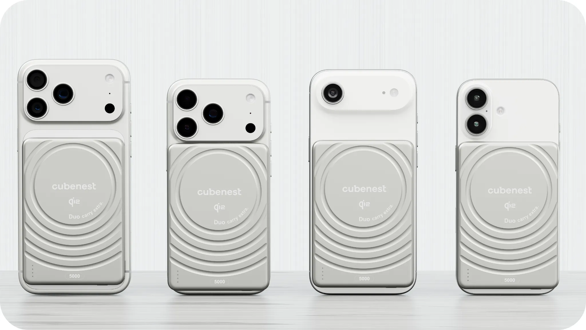 Qi2 MagSafe ezüst power bank