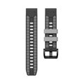 Prémium sportóra szíj az Garmin Watch QuickFit 22 mm Fekete-Szürke