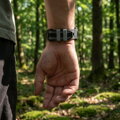 Prémium sportóra szíj az Garmin Watch QuickFit 22 mm Fekete-Szürke