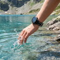 Prémium sportóra szíj az Garmin Watch QuickFit 22 mm Fekete-Szürke