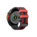 Prémium sportóra szíj az Garmin Watch QuickFit 22 mm Fekete-Piros
