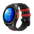 Prémium sportóra szíj az Garmin Watch QuickFit 22 mm Fekete-Piros