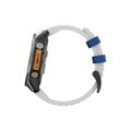 Prémium sportóra szíj az Garmin Watch QuickFit 22 mm Fehér-Kék