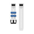 Prémium sportóra szíj az Garmin Watch QuickFit 22 mm Fehér-Kék