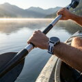 Prémium sportóra szíj az Garmin Watch QuickFit 22 mm Fehér-Kék