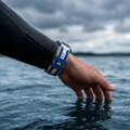 Prémium sportóra szíj az Garmin Watch QuickFit 22 mm Fehér-Kék