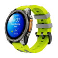Prémium sportóra szíj az Garmin Watch QuickFit 22 mm Sárga-Szürke