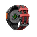 Prémium sportóra szíj az Garmin Watch QuickFit 26 mm Fekete-Piros