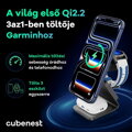 Cubenest Qi2.2 3 az 1-ben Vezeték nélküli mágneses töltő SQ314 Pro Garmin Watch