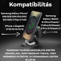 Cubenest Qi2.2 3 az 1-ben Vezeték nélküli mágneses töltő SQS314 Pro Samsung Watch