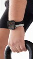 Prémium sportóra szíj az Apple Watch-hoz Fekete-Szürke