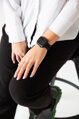 Prémium sportóra szíj az Apple Watch-hoz Fekete