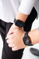 Prémium sportóra szíj az Apple Watch-hoz Fekete