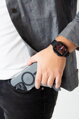 Prémium sportóra szíj az Apple Watch-hoz Fekete