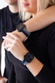 Prémium sportóra szíj az Apple Watch-hoz Szürke-Kék
