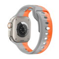 Prémium sportóra szíj az Apple Watch-hoz Narancs-Szürke