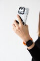 Prémium sportóra szíj az Apple Watch-hoz Narancs-Szürke
