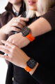 Prémium sportóra szíj az Apple Watch-hoz Narancs
