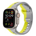 Prémium sportóra szíj az Apple Watch-hoz Sárga-Szürke