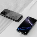 Cubenest Vezeték nélküli mágneses fekete power bank SlimDual 5000 mAh S1B3D