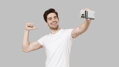 Cubenest Vezeték nélküli mágneses titán power bank SlimDual 5000 mAh S1B3D