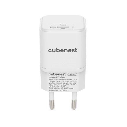 Cubenest PD GaN Nano USB-C adapter 65W N1D65