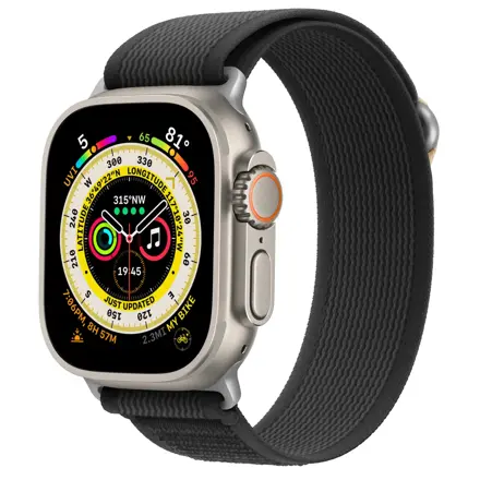 Apple Watch Trail Loop szíj fekete-bézs