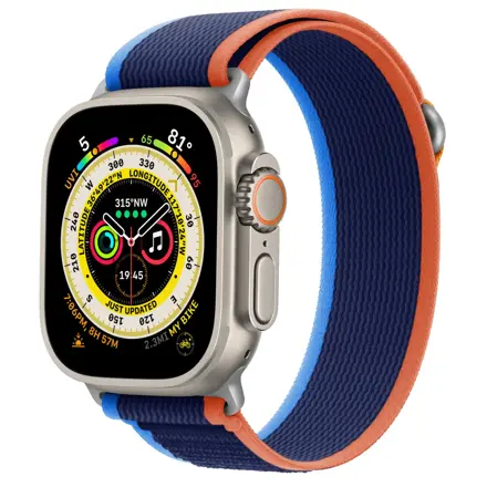 Apple Watch Trail Loop Kék-Narancs szíj 