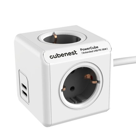 Cubenest PowerCube Extended USB C+C PD 35 W szürke
