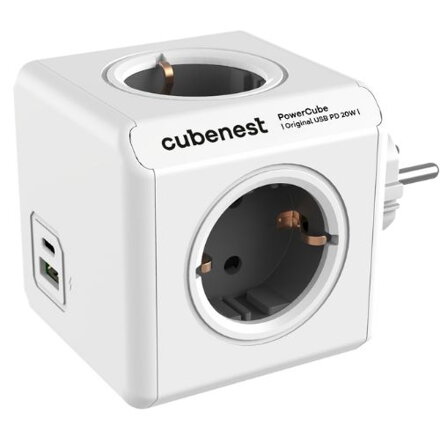 Cubenest PowerCube Original USB A+C PD 20 W szürke