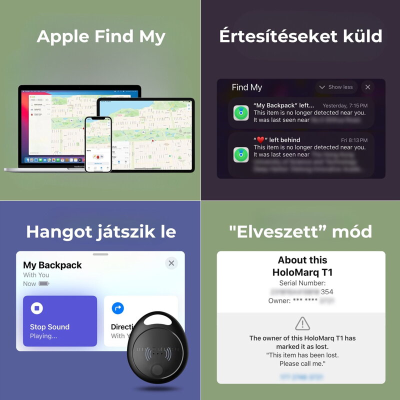 HoloTag lokátor a Apple Find My támogatással 2db