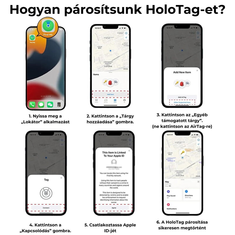 HoloTag lokátor a Apple Find My támogatással 2db