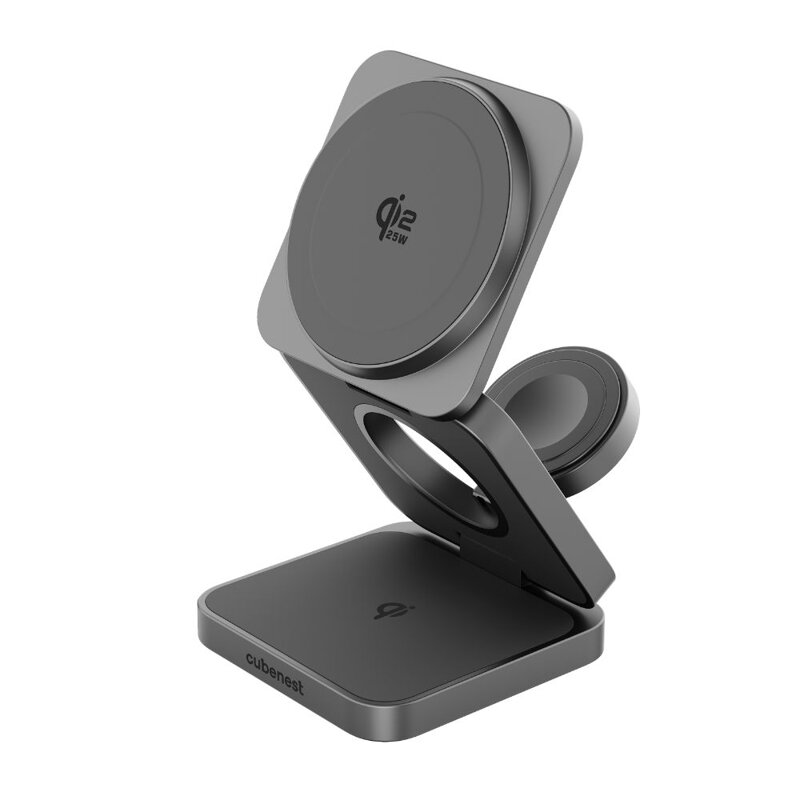 Cubenest Qi2.2 3 az 1-ben Összecsukható vezeték nélküli mágneses töltő SQS312 Pro Samsung Watch