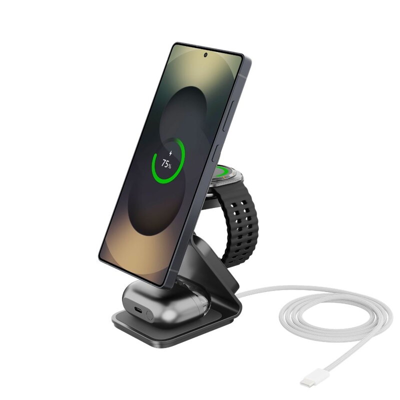 Cubenest Qi2.2 3 az 1-ben Vezeték nélküli mágneses töltő SQS314 Pro Samsung Watch