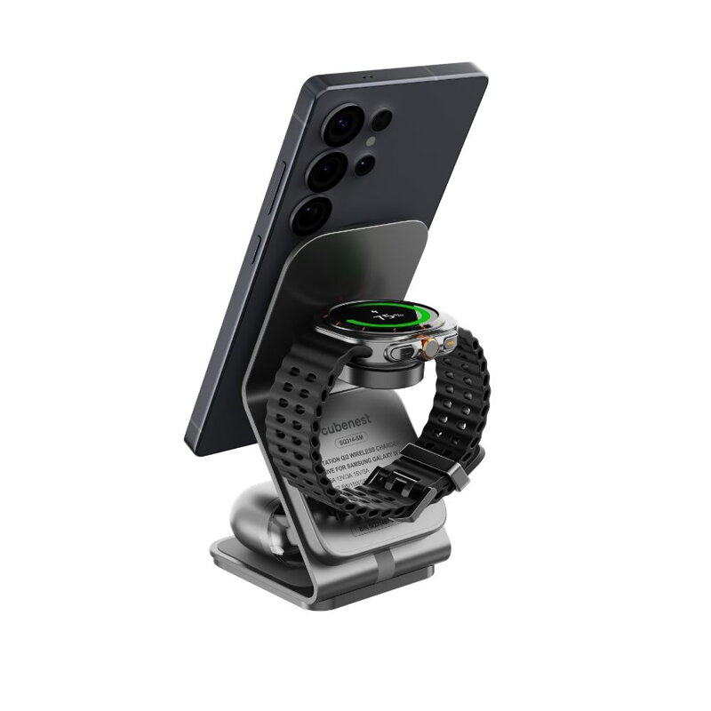Cubenest Qi2.2 3 az 1-ben Vezeték nélküli mágneses töltő SQS314 Pro Samsung Watch