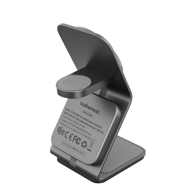 Cubenest Qi2.2 3 az 1-ben Vezeték nélküli mágneses töltő SQS314 Pro Samsung Watch