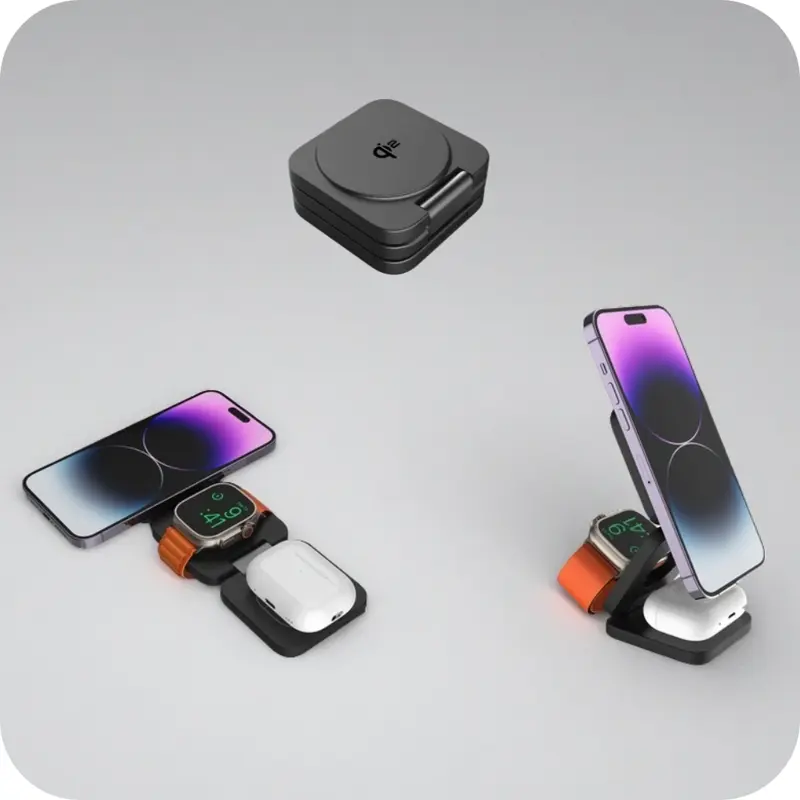 Qi2 3 az 1-ben Összecsukható MagSafe töltő Qi2 3 az 1-ben Összecsukható MagSafe töltő