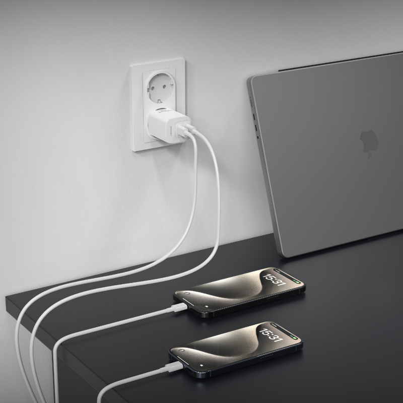Cubenest PD GaN fehér töltő 35W S2D1