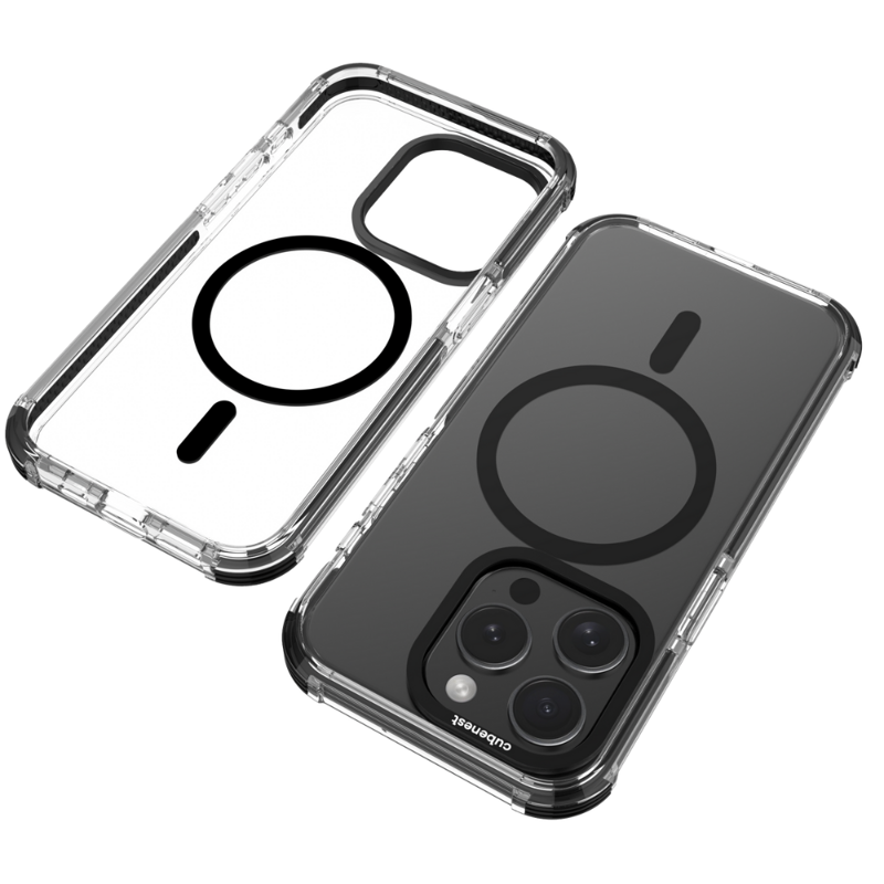 Cubenest iPhone 15 Pro MagPro Strong Guard fekete tok