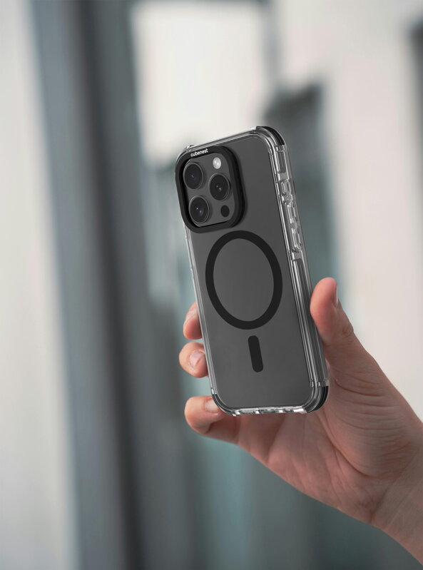 Cubenest iPhone 15 Pro MagPro Strong Guard fekete tok