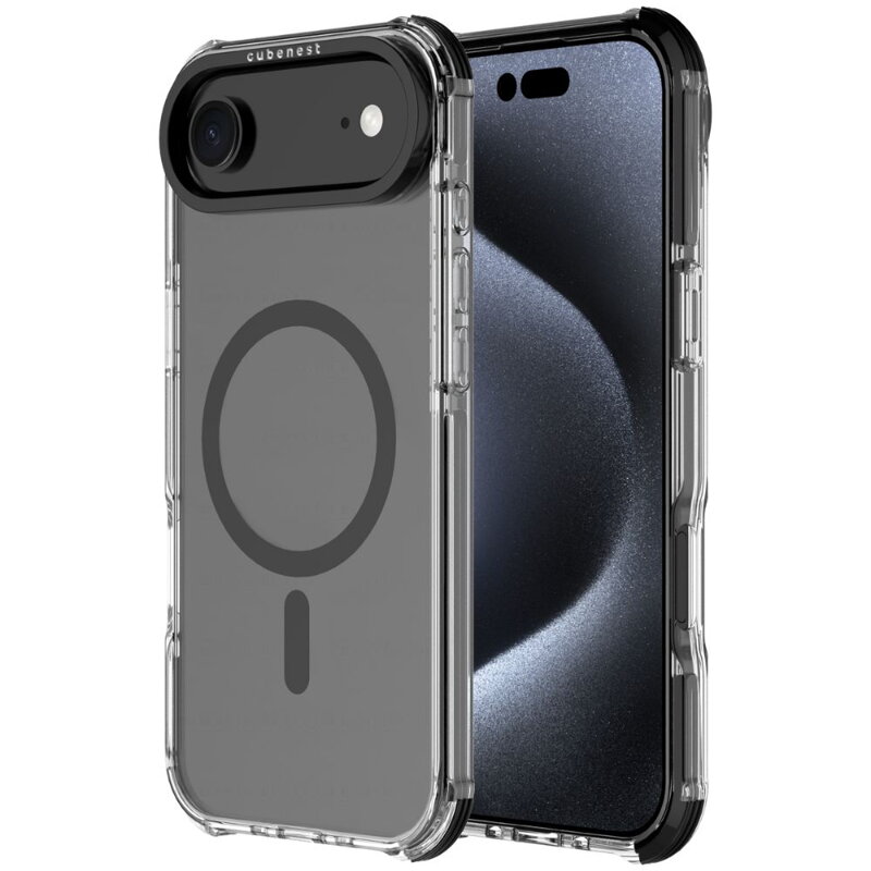 Cubenest iPhone 17 Air MagPro Strong Guard fekete tok