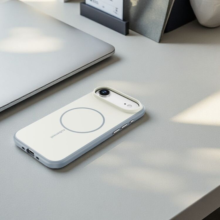 Cubenest iPhone 17 Air matt bézs tok MagSafe kompatibilis