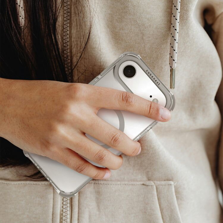 Cubenest iPhone 17 Air MagPro Strong Guard fehér tok