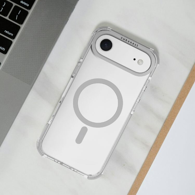 Cubenest iPhone 17 Air MagPro Strong Guard fehér tok