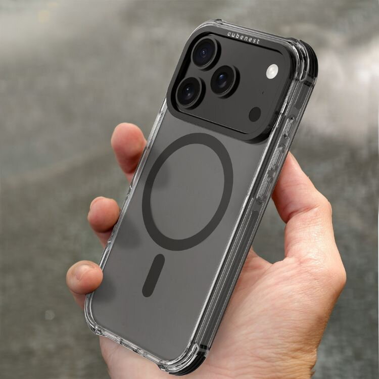 Cubenest iPhone 17 Pro MagPro Strong Guard fekete tok