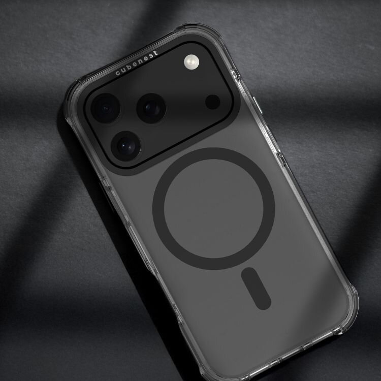 Cubenest iPhone 17 Pro MagPro Strong Guard fekete tok