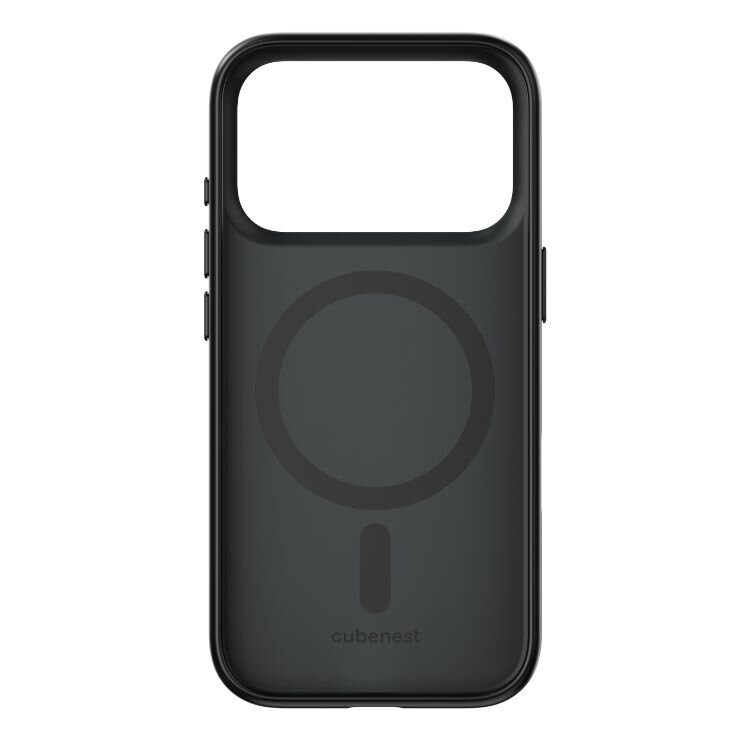 Cubenest iPhone 17 Pro matt fekete tok MagSafe kompatibilis