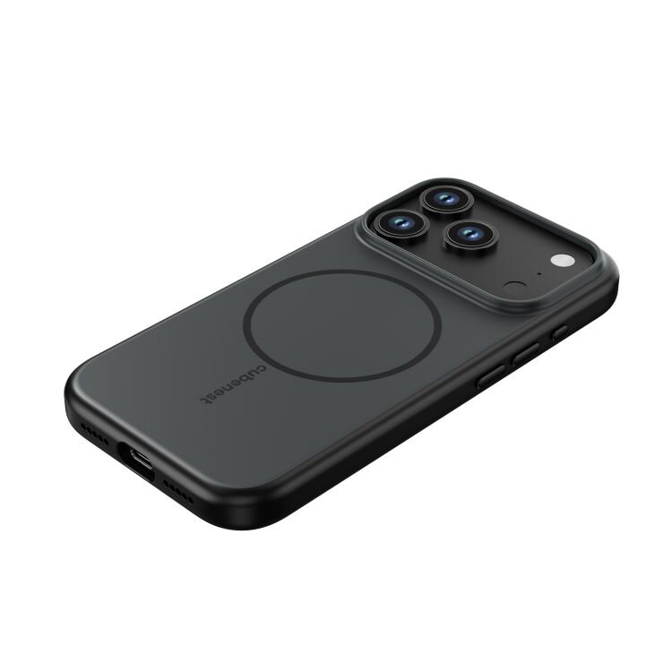 Cubenest iPhone 17 Pro matt fekete tok MagSafe kompatibilis