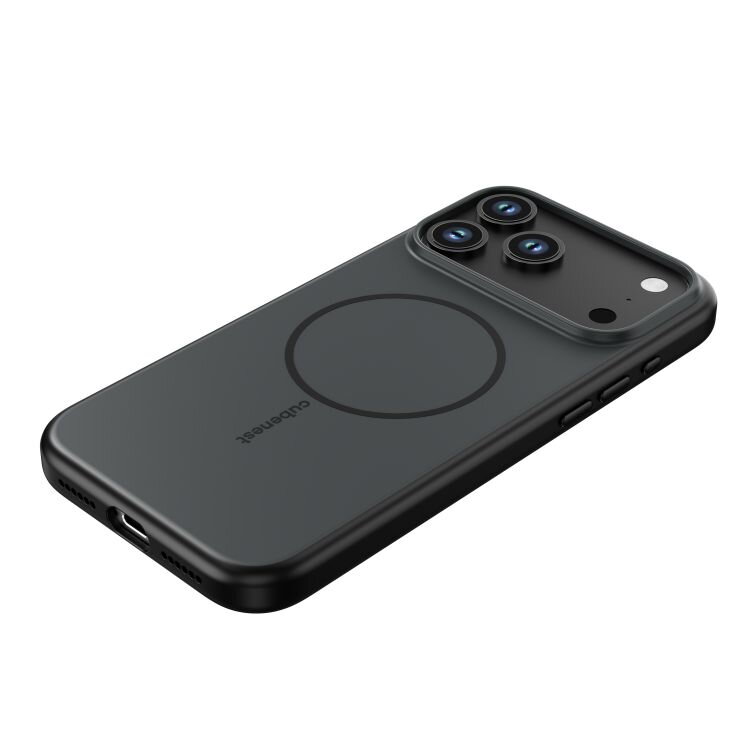 Cubenest iPhone 17 Pro Max matt fekete tok MagSafe kompatibilis