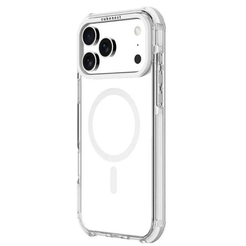 Cubenest iPhone 17 Pro Max MagPro Strong Guard fehér tok